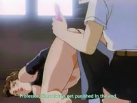Helpless brown eyed professor sucks dick while her hands are restrained behind back